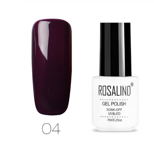 ROSALIND 7ML Pure Colors series Gel Nail Polish 01-58 UV&LED Lamp For Nail Extensions Gel Lacquer Varnishes Need Base Top Art