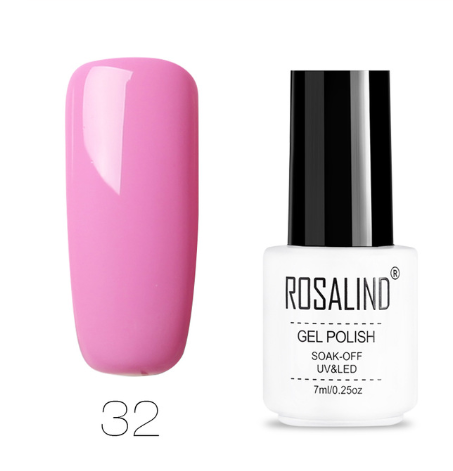 ROSALIND 7ML Pure Colors series Gel Nail Polish 01-58 UV&LED Lamp For Nail Extensions Gel Lacquer Varnishes Need Base Top Art