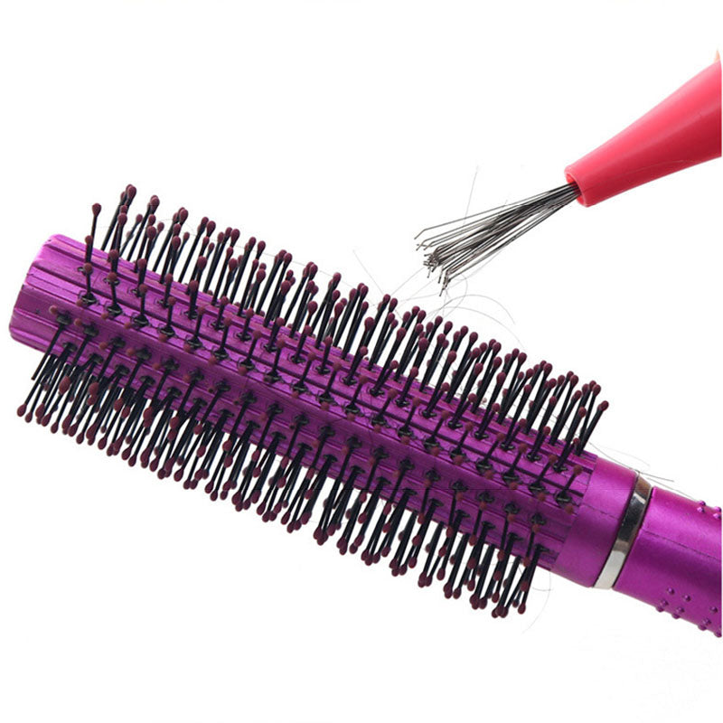 Mini Hair Brush Combs Cleaner Embedded Tool