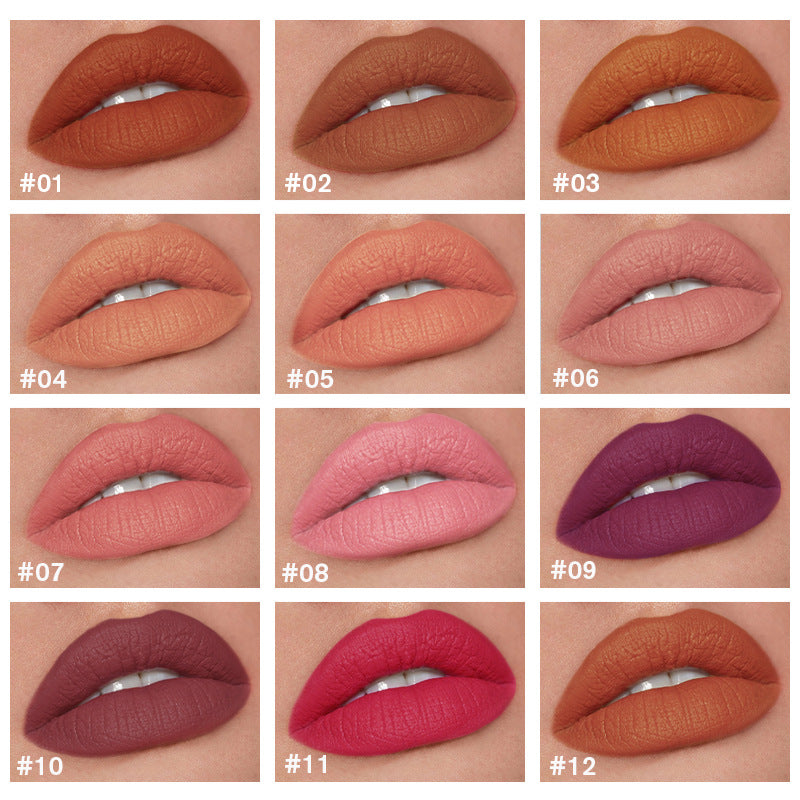 12 Color Lip Liner Waterproof Long-lasting Beginner Lip Makeup