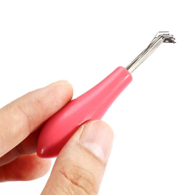 Mini Hair Brush Combs Cleaner Embedded Tool