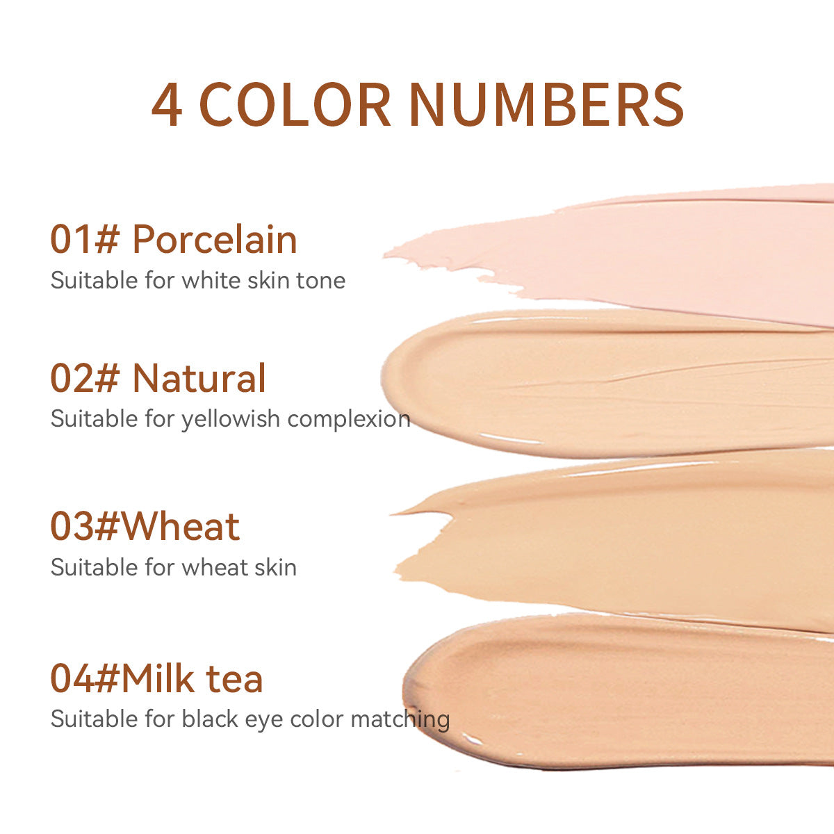 Waterproof Full Coverage Foundation Liquid Concealer Natural Coverage Corrector