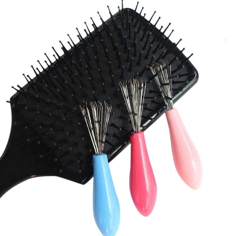 Mini Hair Brush Combs Cleaner Embedded Tool