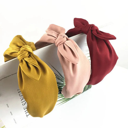 Bow Hairband Big Bowknot Headband Dot Wide Hair Hoop Band