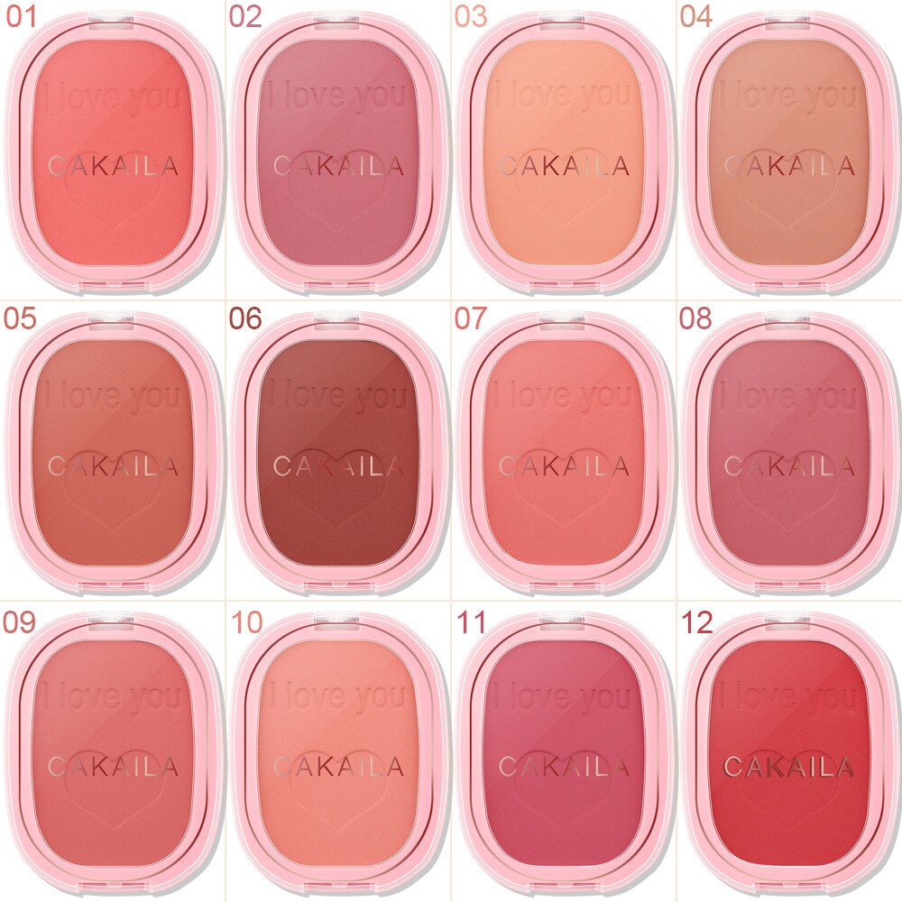 12 Colors Single Blush Palette Face Cream Concealer Foundation Powder