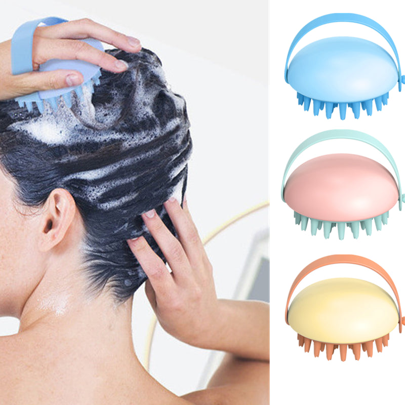 Washing Hair Scalp Massage Soft Comb Silicon Bath Shampoo Washing Hair Comb