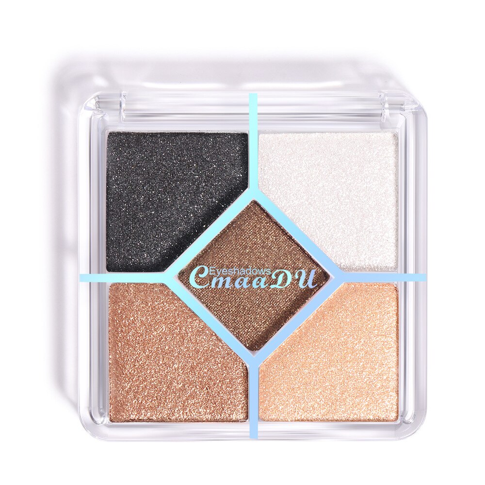 5 Colors Nude Matte Palette Shimmer Shiny Eyeshadow