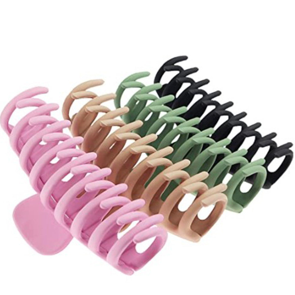 Acrylic Frosted Clip Hairpin Simple Keel Hair Claw Combination Set