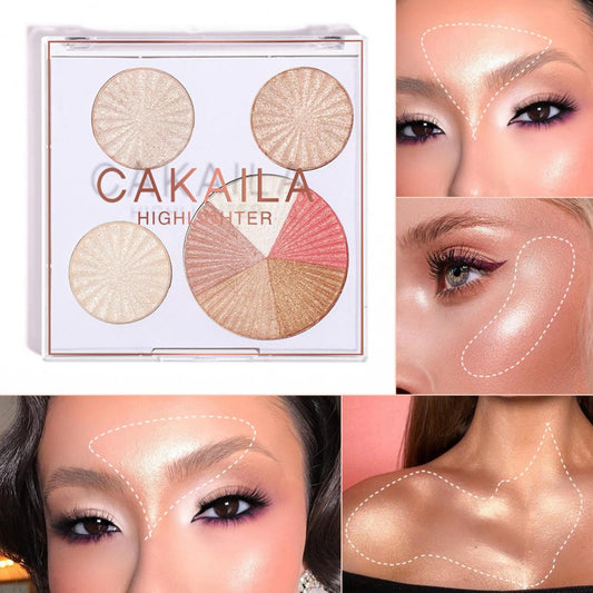 Highlighting Facial Cosmetic Contouring Palette