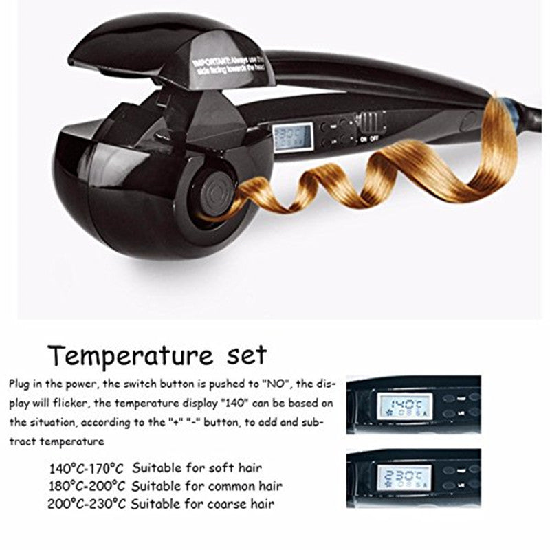 Professional Hair Curlers Rollers Machine Automatic Rotating Crimping Hair Iron