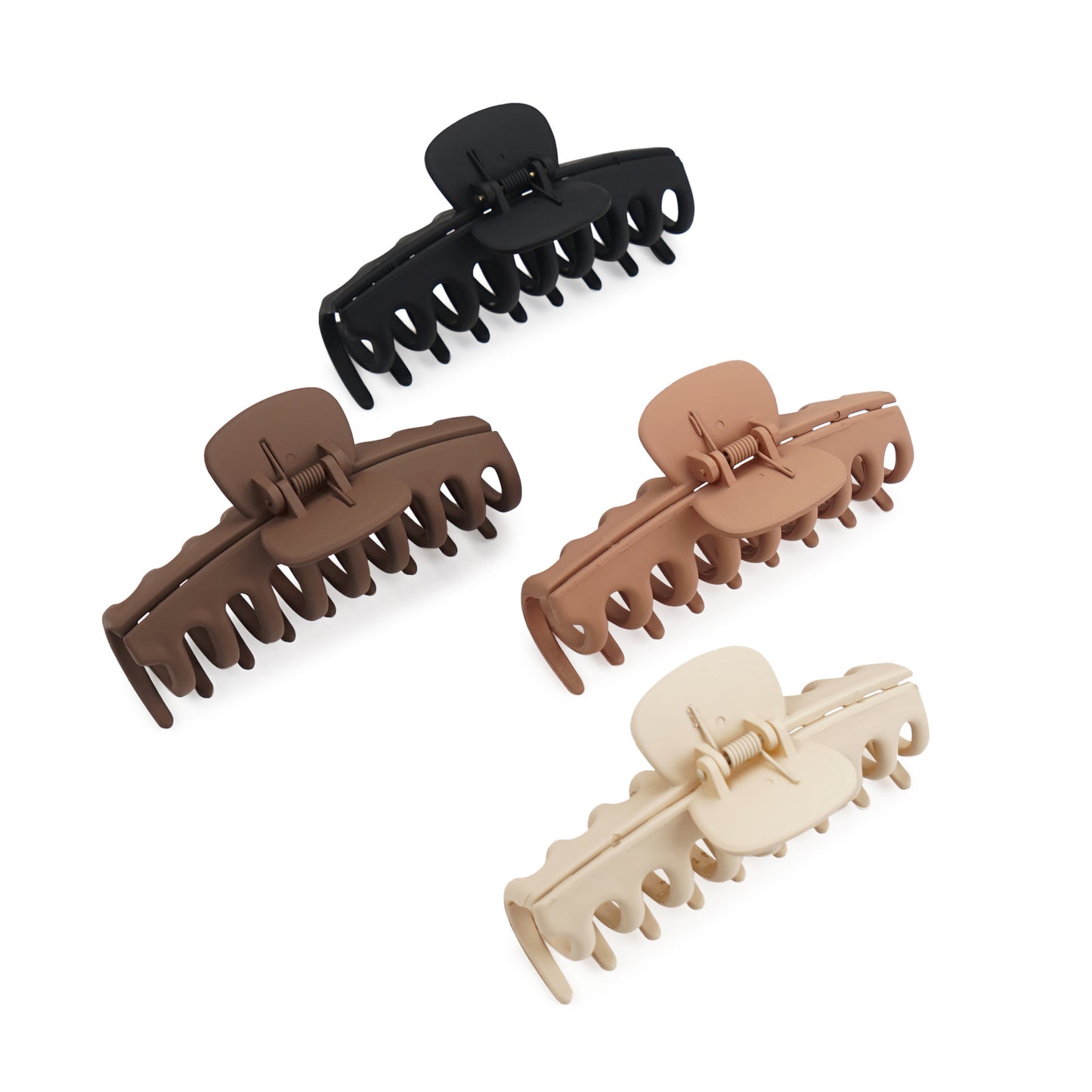 Acrylic Frosted Clip Hairpin Simple Keel Hair Claw Combination Set