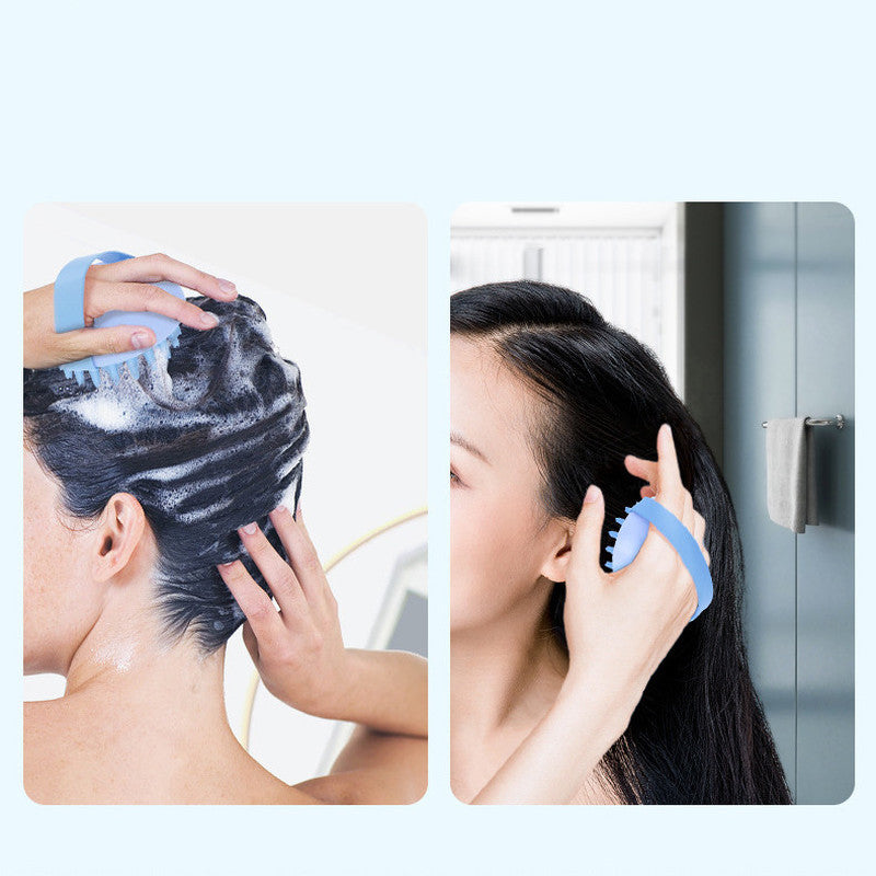 Washing Hair Scalp Massage Soft Comb Silicon Bath Shampoo Washing Hair Comb