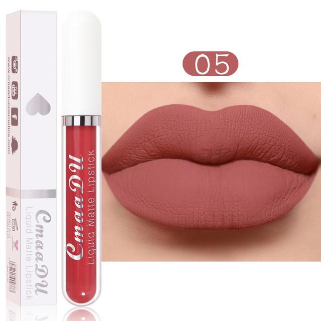 Matte Velvet Lip Gloss Liquid Lipstick Glitter Makeup Cosmetics