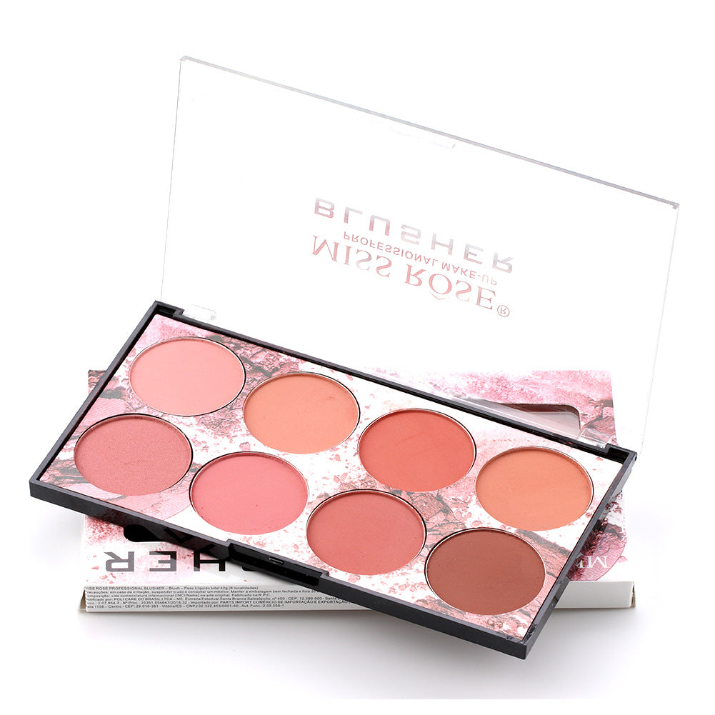 8 Colors Matte Blush Palette Rouge Pigment Face Makeup