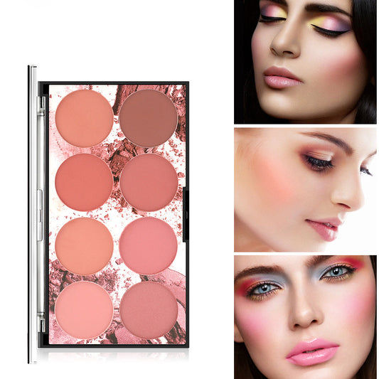 8 Colors Matte Blush Palette Rouge Pigment Face Makeup