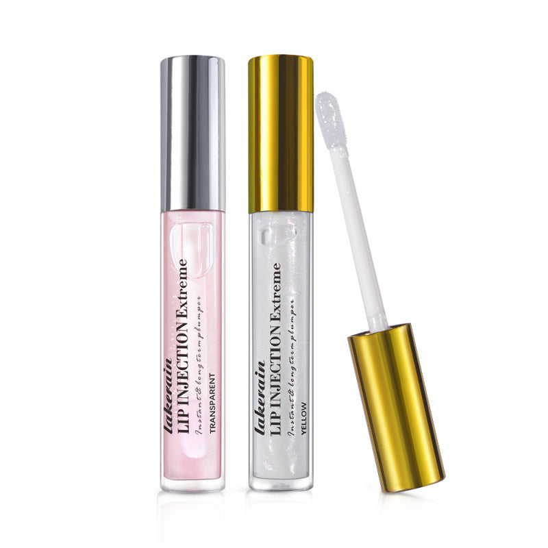 Clear Pink Glossy Plumping Shimmer Tube Lip Gloss