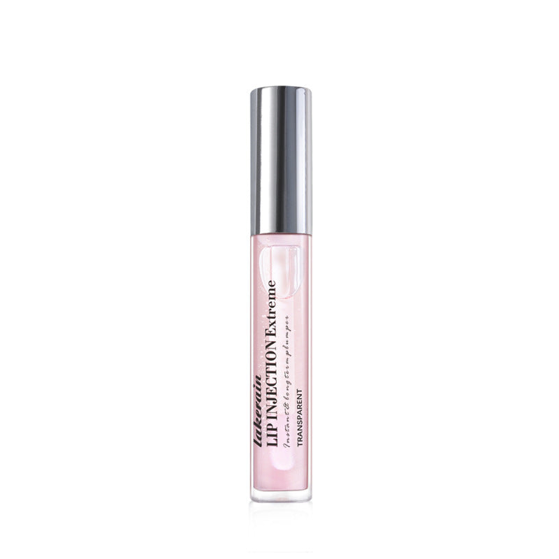 Clear Pink Glossy Plumping Shimmer Tube Lip Gloss