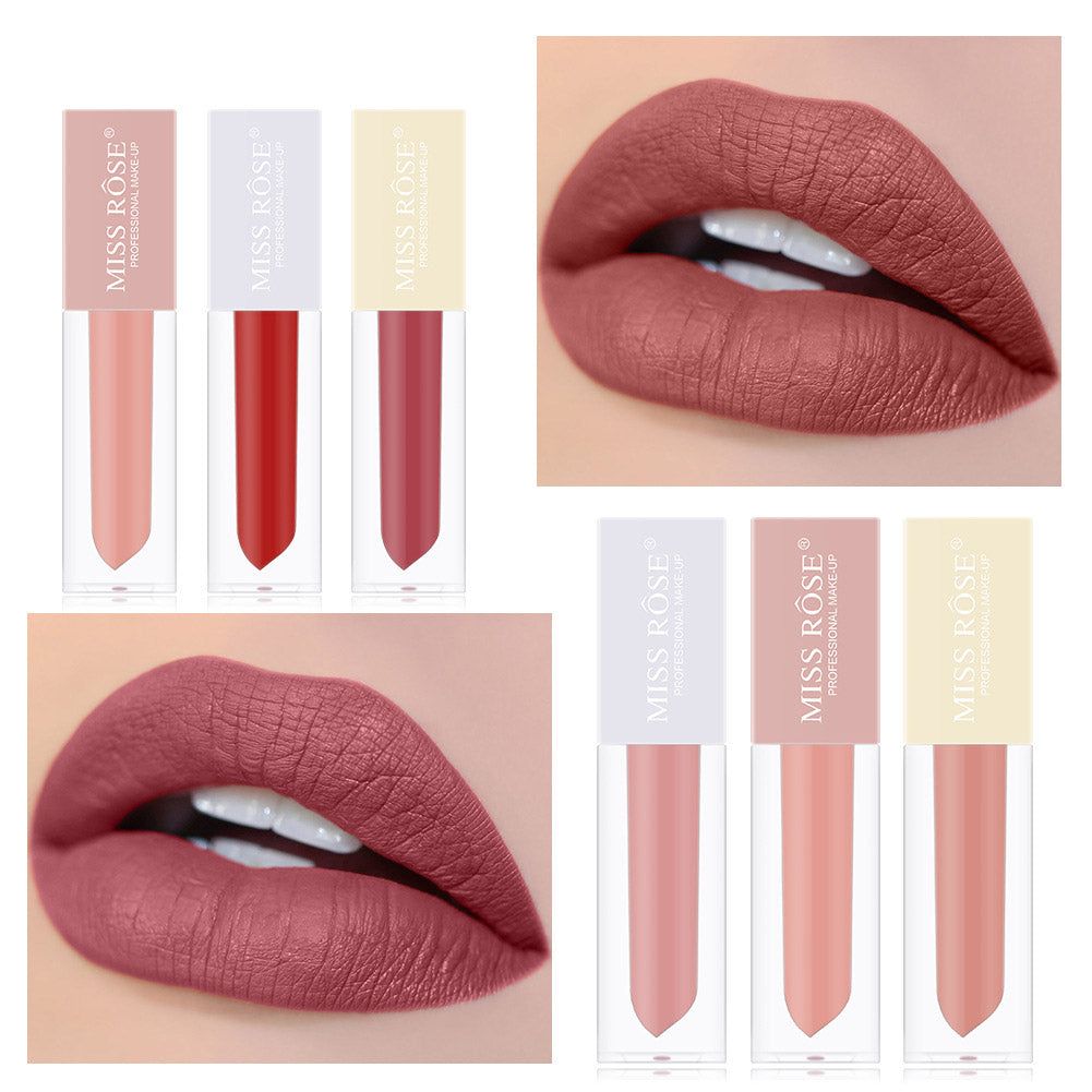 5PCS Nude Lip Stick Cosmetic Long Lasting Waterproof Lip Glaze Kit