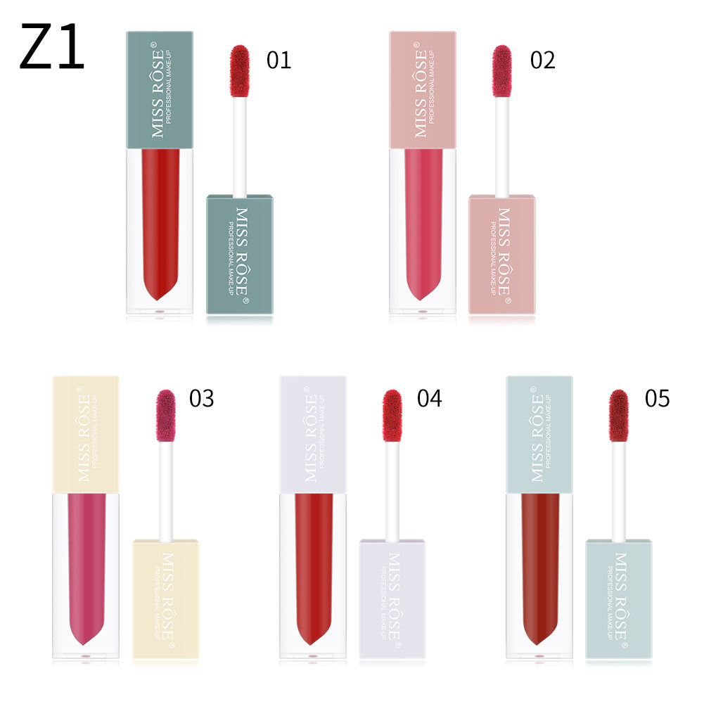 5PCS Nude Lip Stick Cosmetic Long Lasting Waterproof Lip Glaze Kit