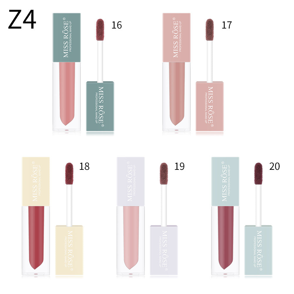 5PCS Nude Lip Stick Cosmetic Long Lasting Waterproof Lip Glaze Kit