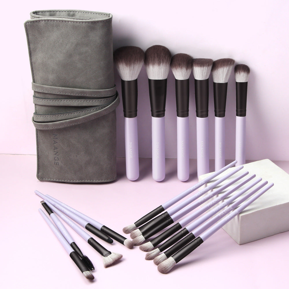 Portable 18Pcs Makeup Brushes Set Eye Shadow Powder Brush Tool With Bag Kit