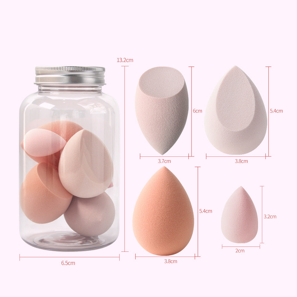 7Pcs Makeup Sponge with Storage Box Foundation Powder BB Cream Puff