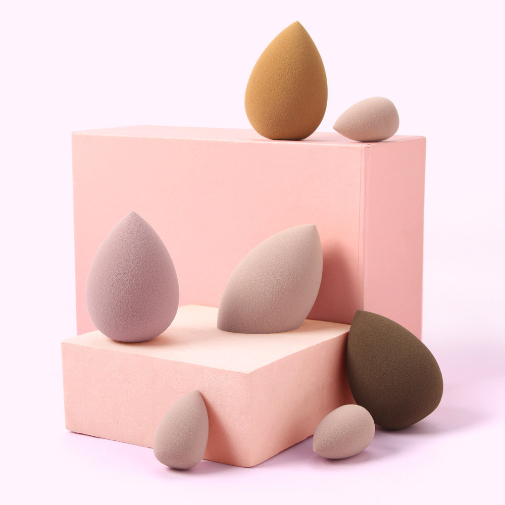 7Pcs Makeup Sponge with Storage Box Foundation Powder BB Cream Puff