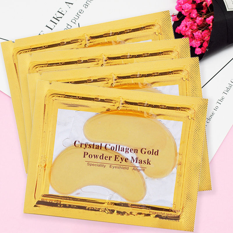 10Pcs Remove Dark Circles Gold Eye Mask