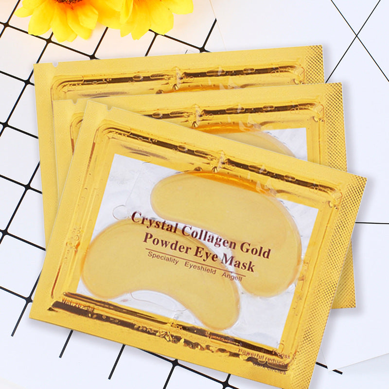 10Pcs Remove Dark Circles Gold Eye Mask