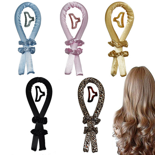 Heat Less Curling Rod Headband Lazy Curler Silk Curling Ribbon