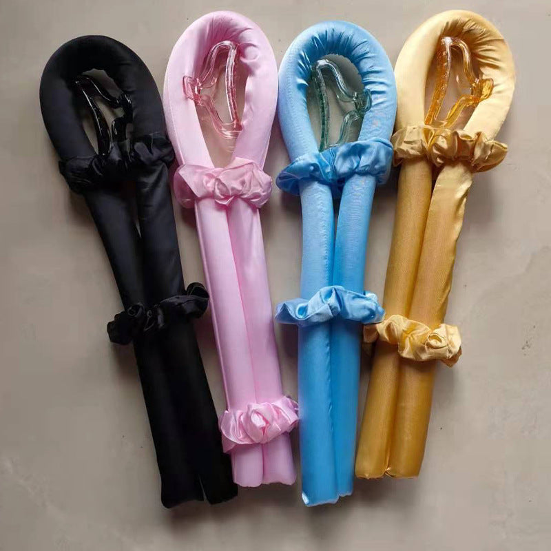 Heat Less Curling Rod Headband Lazy Curler Silk Curling Ribbon