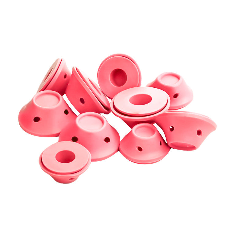 10Pcs Soft Rubber Magic Hair Care Rollers Silicone Hair Curler Twist Hair