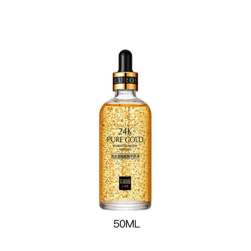 24K Gold Face Serum Hyaluronic Acid Facial Whitening Anti-Wrinkle Liquid Essence