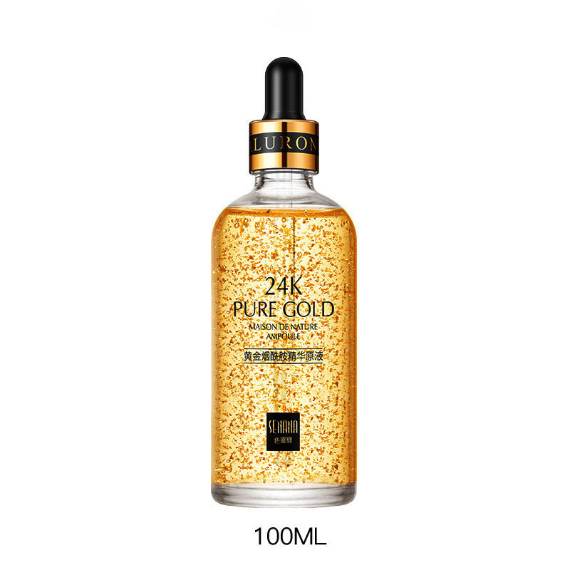 24K Gold Face Serum Hyaluronic Acid Facial Whitening Anti-Wrinkle Liquid Essence